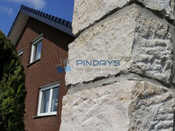 Sandstein Mauersteine 20x20x40 cm gelber Sandsteinmauer aus Polen, Trockenmauer